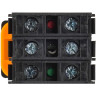 Кнопка с подсветкой IEK MASTER MI-BT60-11D-3-12-K01 d=22мм 1NO+1NC белая